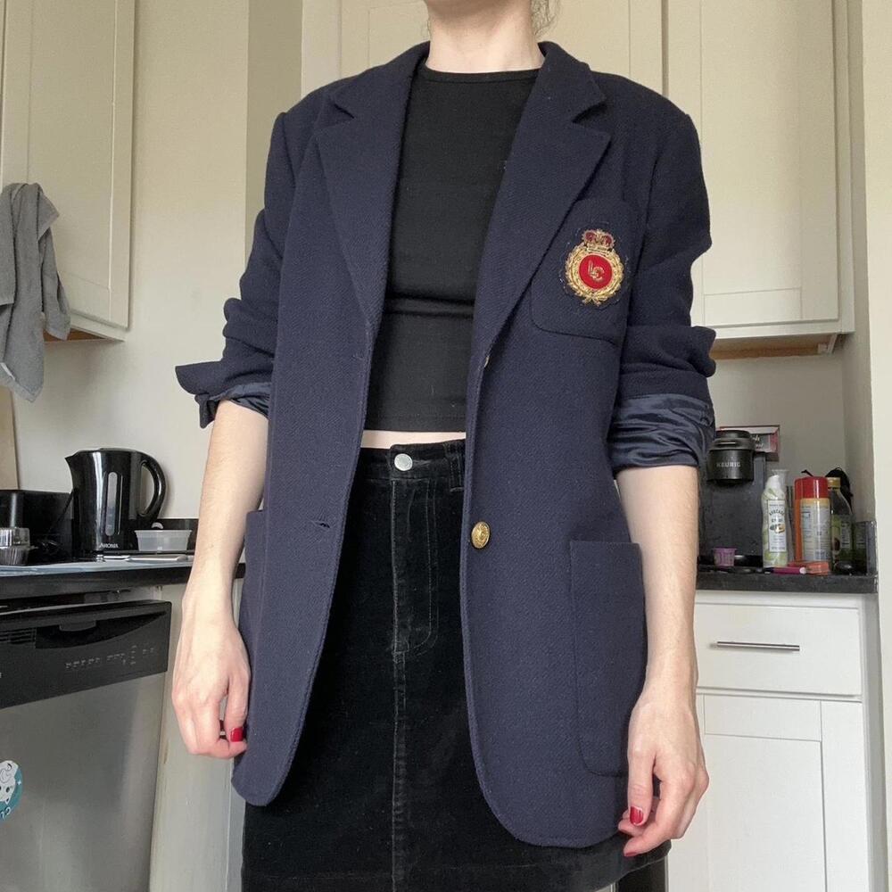 Navy blue vintage Liz Claiborne Lizsport blazer